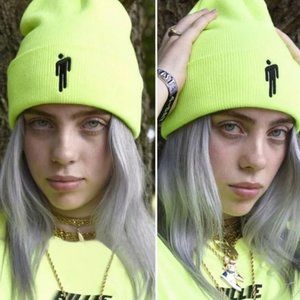 Neon Fancyleo Billie Eilish Knitted Hat